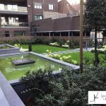 Jardin contemporain à l'Eglise Sainte Marguerite Tournai