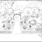 croquis pergola jardin du pays vert